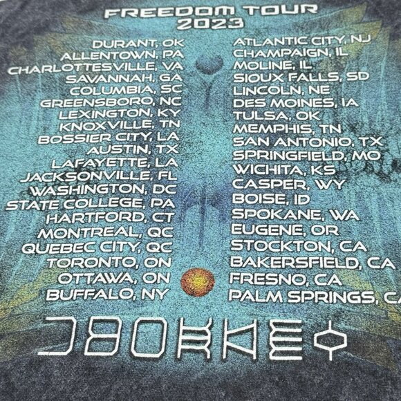 Journey Concert Freedom Tour 2023 Tshirt Men Size S Rock Band 50th Anniversary - Picture 7 of 12